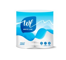 Туалетний папір на гільзі White Line 4шт.2шар. 15,63м ТР010