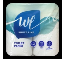 Туалетний папір на гільзі White Line 4шт.3шар. 16,25м ТР011
