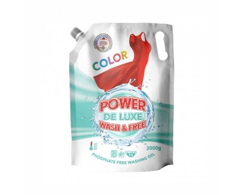 Гель для прання (832) Power Wash DE LUX Color 2л