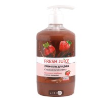 Крем-гель для душу Fresh Juice  750мл chocolate strawberry