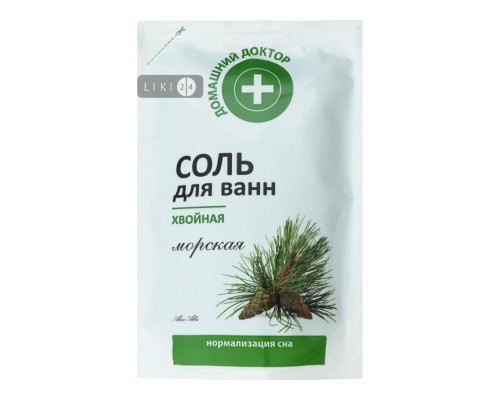 Сіль для ванн Домашній доктор дой-пак 500г Хвоя