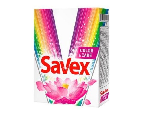 Пральний порошок для машинного прання 022 SAVEX ColorCare 400г Пральний порошок для машинного прання 022 SAVEX ColorCare 400г