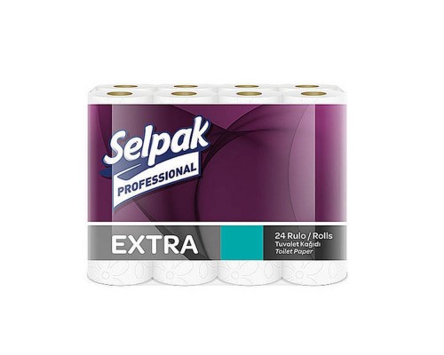 Папір туалетний целюлозний Selpak Pro Premium 2-х шар. 22,3м 24шт Папір туалетний целюлозний Selpak Pro Premium 2-х шар. 22,3м 24шт
