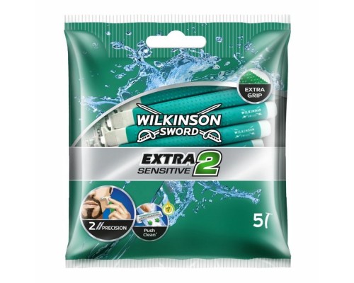 Одноразові бритви для чоловіків Wilkinson Extra2 Sensitive Schick  3+1шт