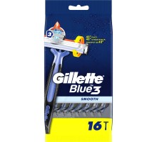 Станки одноразові Gillette BLUE3 Smooth БРИТВИ одноразові 16шт /81733888