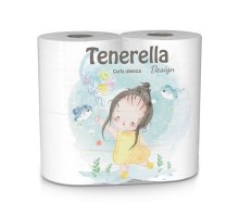 Туалетний папір Tenerella  4шт 3шар. 250відр DESIGN