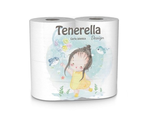 Туалетний папір Tenerella 4шт 3шар. 250відр DESIGN Туалетний папір Tenerella 4шт 3шар. 250відр DESIGN