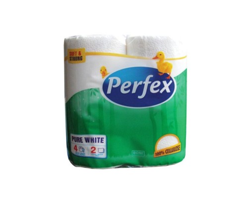 Папір туалетний Perfex Boni 2-шар. 4шт Папір туалетний Perfex Boni 2-шар. 4шт