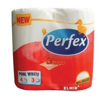 Папір туалетний Perfex 3шар. 4шт