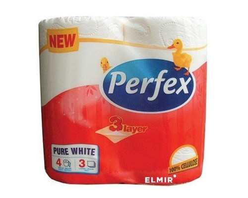 Папір туалетний Perfex 3шар. 4шт Папір туалетний Perfex 3шар. 4шт