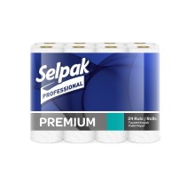 Папір туалетний Premium в рулонах 3-х шар. целюлозний 18,6м PRO