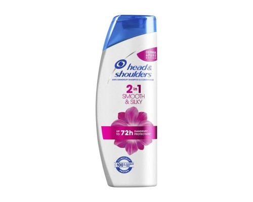 Шампунь та бальзам-ополіск. проти лупи H&S 2в1 Гладеньке та шовковисте 360мл /81748676