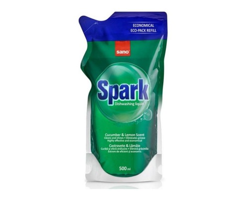Миючий засіб для посуду SPARK огірок та лайм 500 мл. Миючий засіб для посуду SPARK огірок та лайм 500 мл.