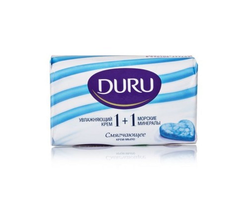 Мило 1+1 80гр Duru крем та морські мінерали
