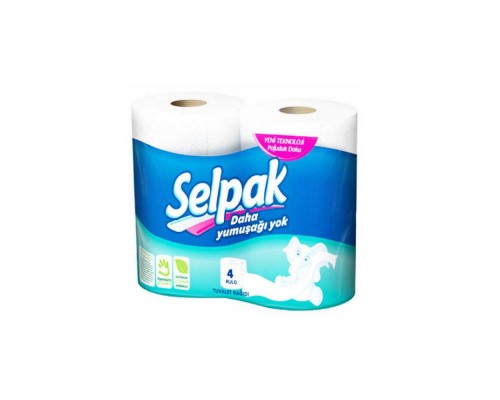 Папір туалетний Selpak білий 4шт Папір туалетний Selpak білий 4шт
