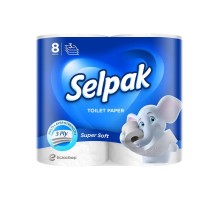 Папір туалетний Selpak білий 8шт