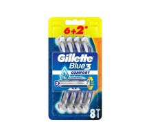 Станки одноразові Gillette BLUE3  БРИТВИ одноразові 6+2шт/81762593