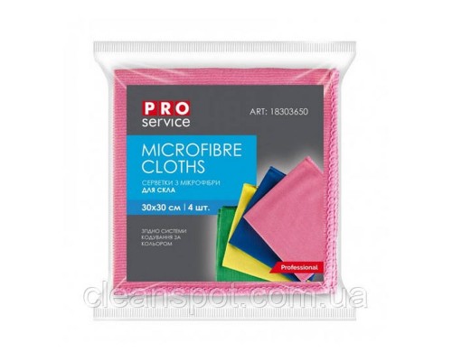 Серветки з мікрофібри Універсальні 30*30см мікс.кольор. PRO