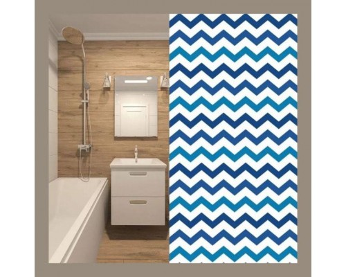 Шторка для ванни 180*200cм Blue Intense , поліестер 01557