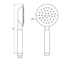 Лійка душова Globus LUX SUS-001H