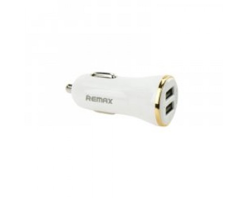 Автомобільний зарядний пристрій REMEX RCC206 2USB White