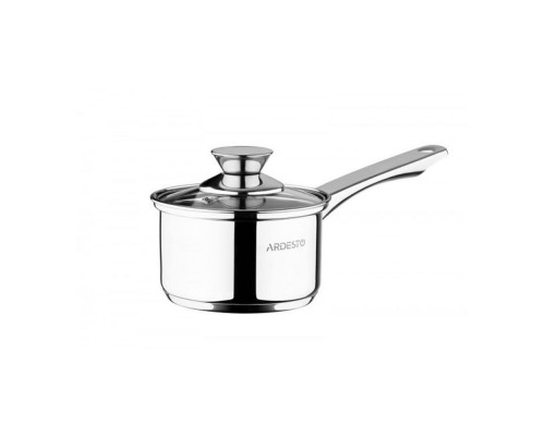 Ківш з скляною кришкою 0.7л нержавіюча сталь AR3207SS Ardesto Gemini