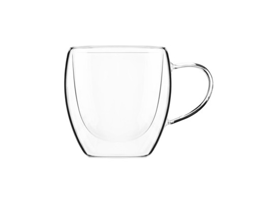 Набір чашок з ручками "Ardesto" з подв.ст. 270мл  б/с скло  AR2627GG