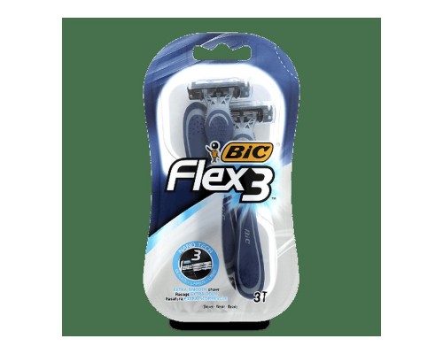 Одноразові станки  для гоління BIC Flex 3 Комфорт бл 3 поштучно