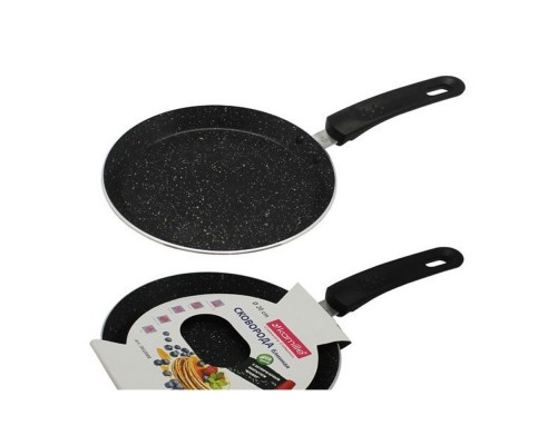 Сковорода для млинців 20см з алюмінію з мрамуровим покритям 0618MR