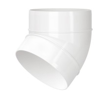 Коліно 45* для круглих каналів  d 100 мм 61-491-1