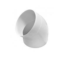 Коліно 45* для круглих каналів  d 125 мм 61-492-1