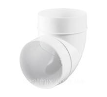 Коліно 90* для круглих каналів  d 125 мм 61-496