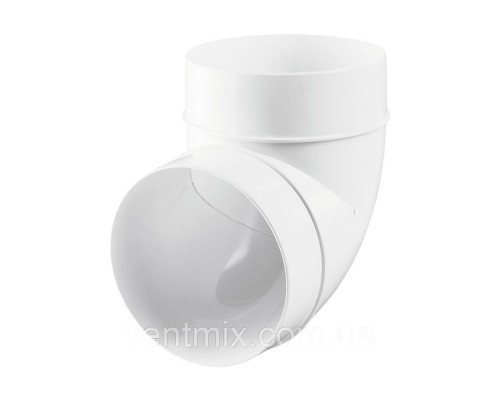 Коліно 90* для круглих каналів  d 125 мм 61-496