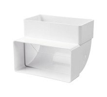 Коліно вертикальне 90 для плоских каналів 55*110 61-590