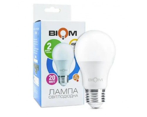 Лампа світлодіодна Led BIOM 20W 4500K A80 E27 BT-520 220V