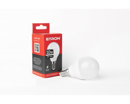 Лампа світлодіодна Led ETRON 10W 4200K Light G45 E14 1-ELP-058