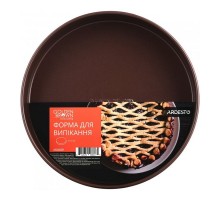 Форма для випікання Adresto Golden Brown кругла 24см коричнева/червона з вуглицевої сталі AR2402R