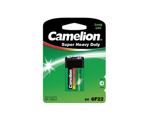 Батарейка CAMELION 6F22-9V-BP1 сольова крона