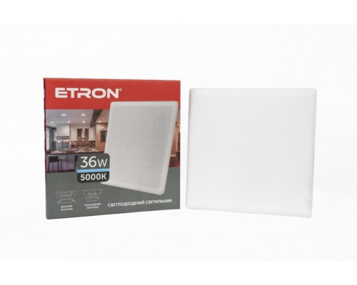 Світильник LED ETRON Multipurpose 36W 220V універсальний квадрат 5000К IP20 1-EMP-764