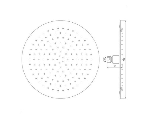 Лійка душова Globus Lux ST-0300-R