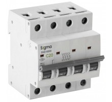 Автоматичний вимикач SIGMA C-типу 4р 25А 55-51-45