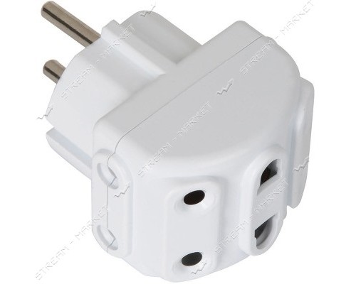 Розгалужувач пятерник Lemanso білий 10А LMA007