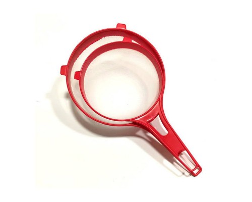 Сито нержаіюче з пластиковою ручкою червоне d16 BBG4295-16