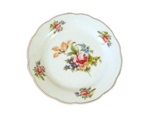 Тарілка мілка "Хвилястий край" WHITE 22,5см