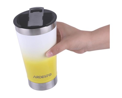 Термостакан Adresto Bright City 470мл з відкривачкою ( в асортименті ) AR2647BL / AR2647YL