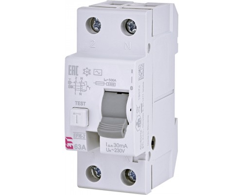 Пристрій захисного відключення ЕТІМАТ 2р 16А EFI6-P2 2061250