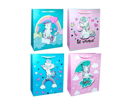 Пакет подарунковий паперовий 26*10*32см 930М