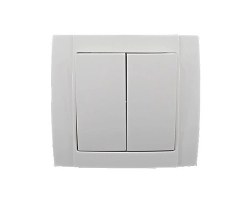 Вимикач 2-х клавішний YAWEITAI внутрішній YM-2504