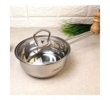 Ківш з нержавіючої сталі 1,3л сферичний з скляною кришкою ZB-1,3SS