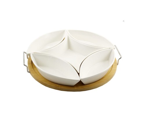 Менажниця на 5 секцій 29см на підставці PJ02039